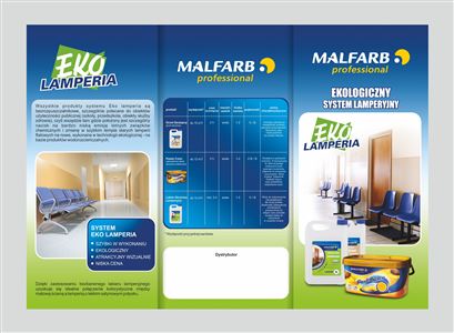  Ulotka dla firmy Malfarb - EKO Lamperia  - Agencja Reklamowa ImagoArt.pl